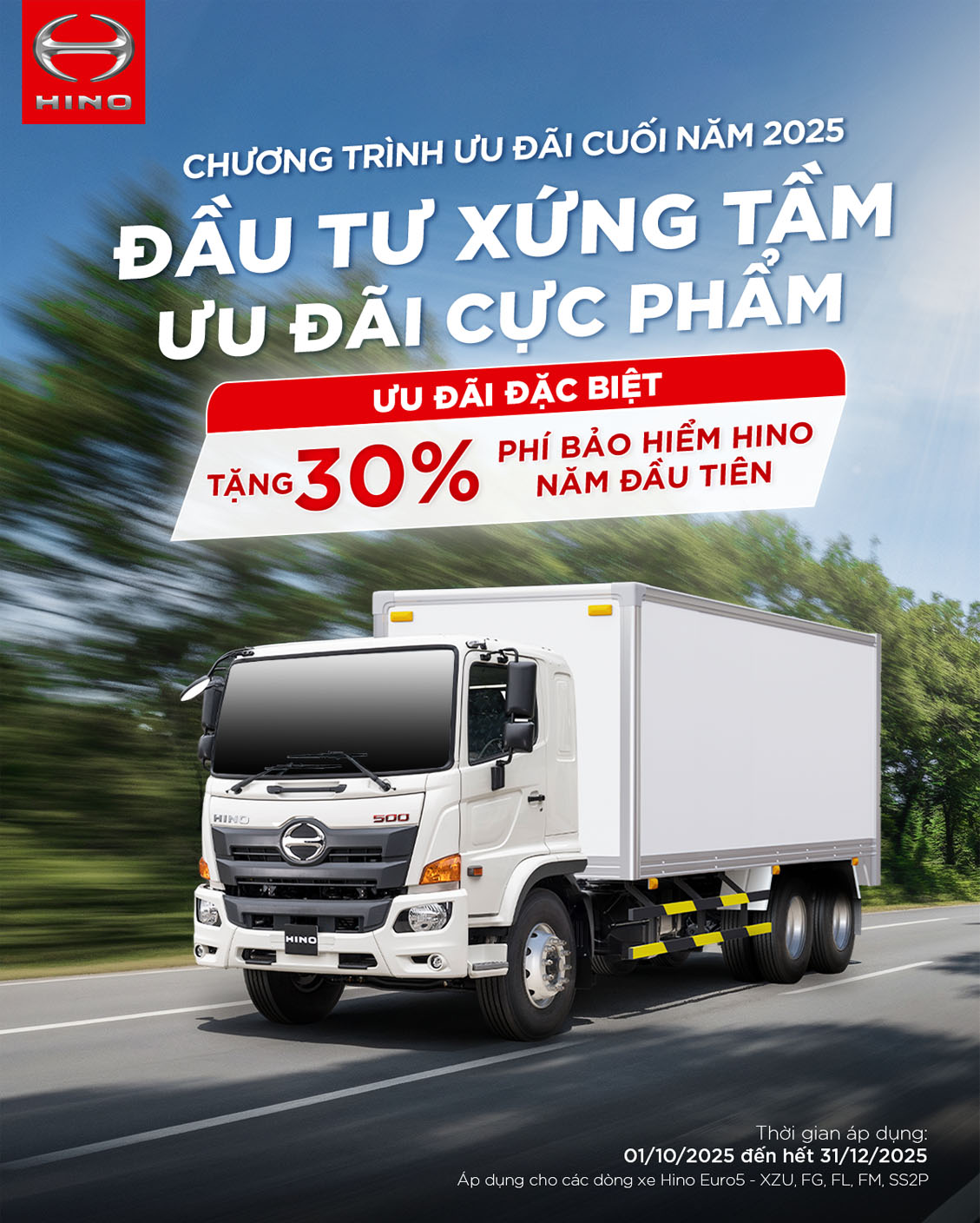 khuyến mãi xe tải hino