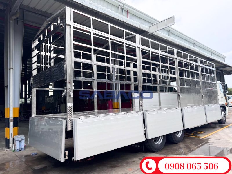 cấu tạo xe tải hino thùng mui bạt