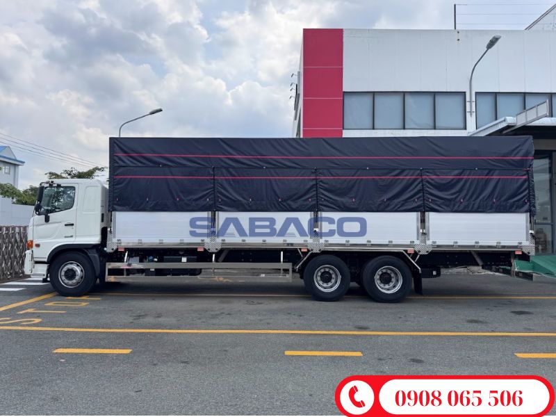 xe tải hino thùng mui bạt