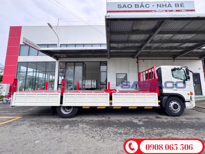 đóng thùng hino thùng lửng