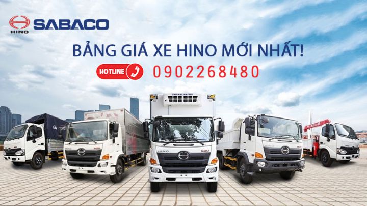 Bảng giá xe tải thùng cánh dơi Hino mới nhất năm 2021