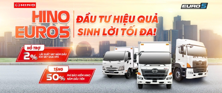 Hino Motors Việt Nam: Cam Kết Bền Vững và Ưu Đãi Đặc Biệt Dành Cho Xe Tải Euro5