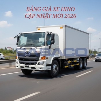 Giá xe tải Hino tải nhẹ mới nhất 2026 theo từng model